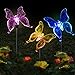 Produktbild Solarleuchten für Garten,MMTX Solar LED Lichter Außen Dekoration für Außenbereich Paket mit 3 Stücke Solarleuchten Schmetterling für Garten mehrfarbig Garten Terrasse Rasen Gehweg