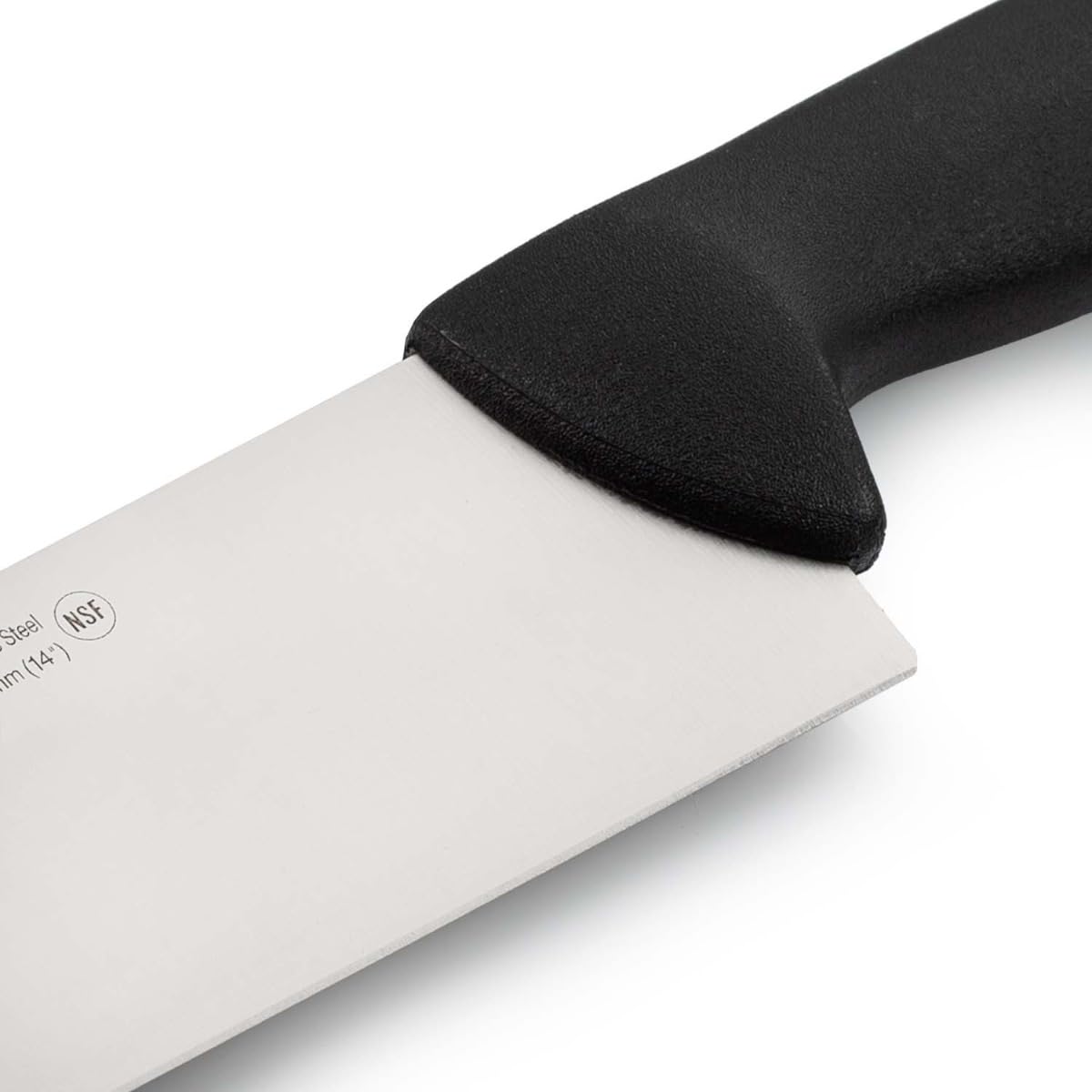 Arcos Couteau Acier Inoxydable NITRUM pour Salami et Fromage, Lame 36 cm, Manche Polypropylène Noir, Série 2900, Coupe Précise et Durable