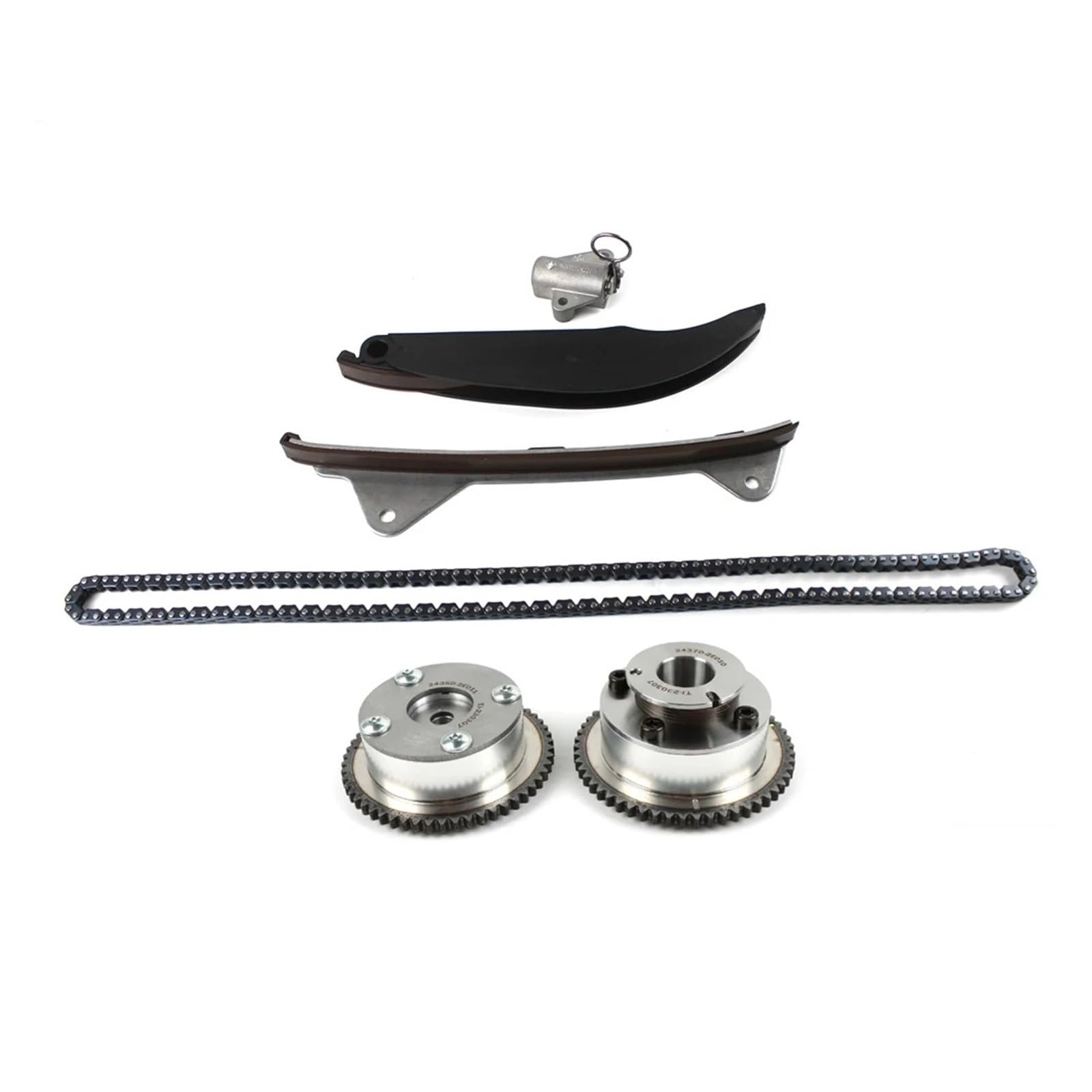 Shuogoufeng Store Kit cadena distribución VVT 1juego 24350-2E011 24370-2E010 Compatible con Elantra Compatible con Tucson 2.0L 243502E011