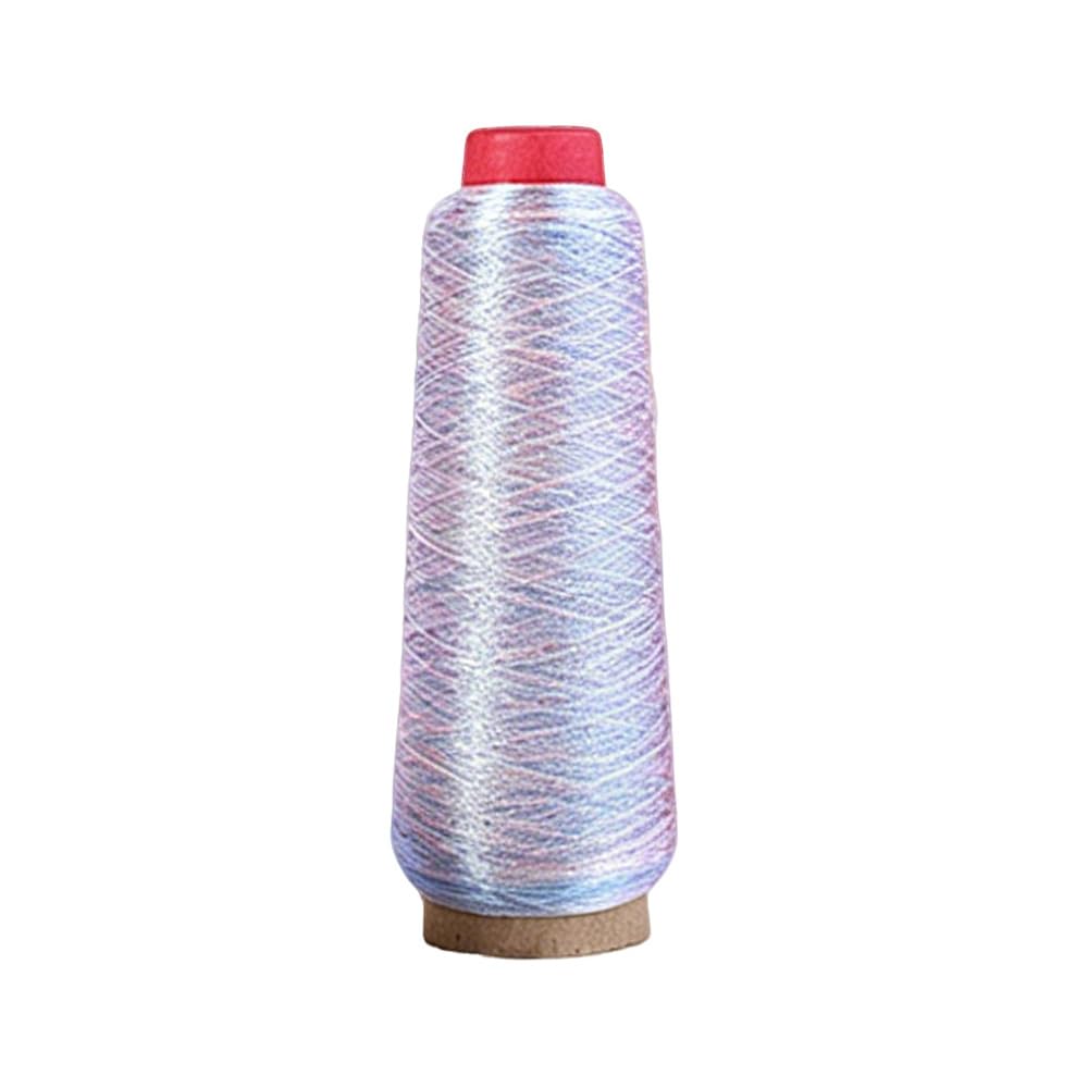 1 Spool 2200M Shinny Metallic Embroidery Thread Glitter Metallic Polyester Thread for Sewing Embroidery Project #M025