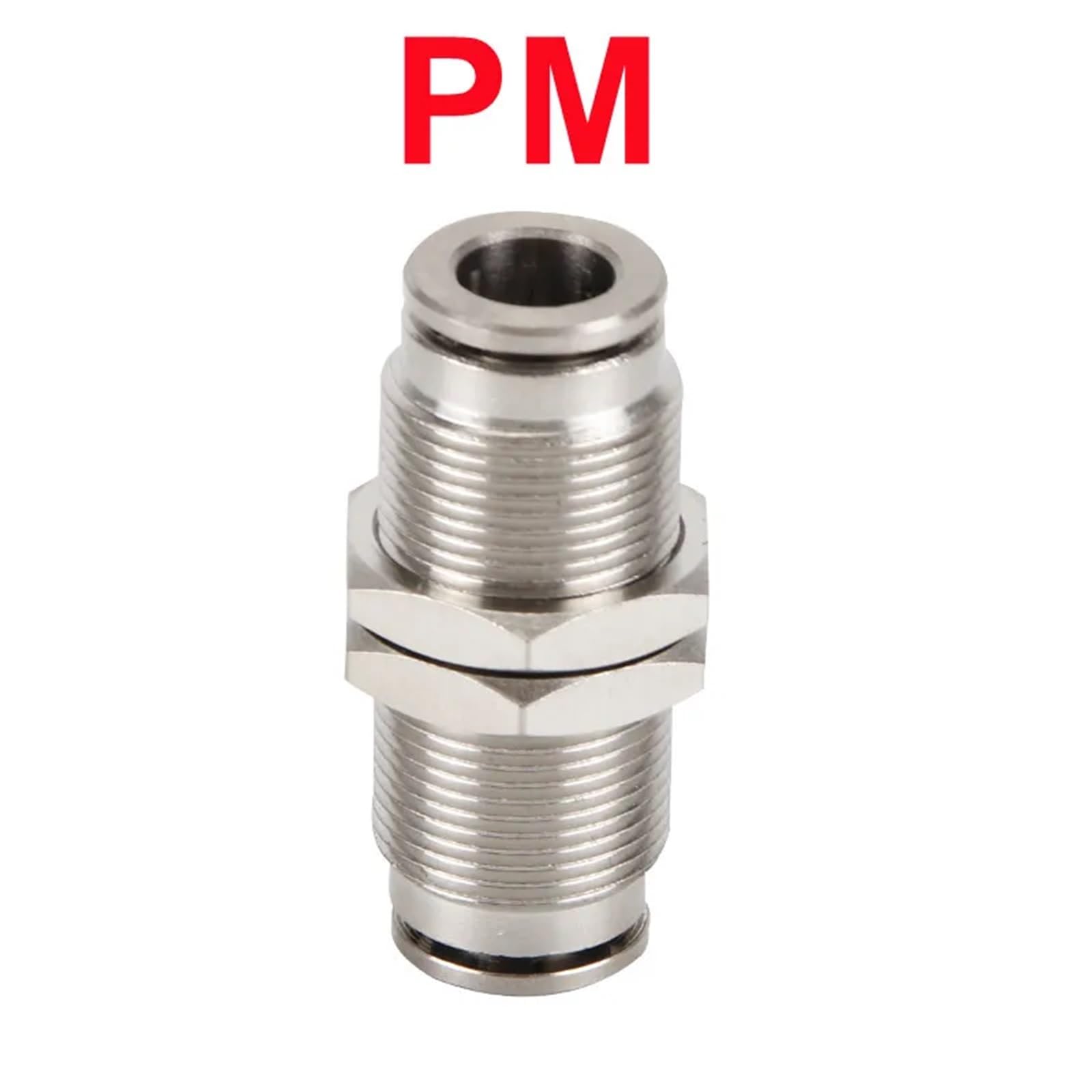 1 pz PY PZA SA PM 304 raccordo rapido pneumatico in metallo in acciaio inox 4 6 8 10 12 14 16 mm connettore for tubo flessibile 'aria a pressione(PM,14mm)