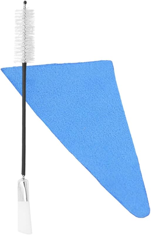 Saxophone and Clarinet Cleaning Kit and Triangle Cleaning Cloth 2pcs with Tone Hole Brush for Comprehensive Maintenance Compact and Portable Musical Instrument Care
