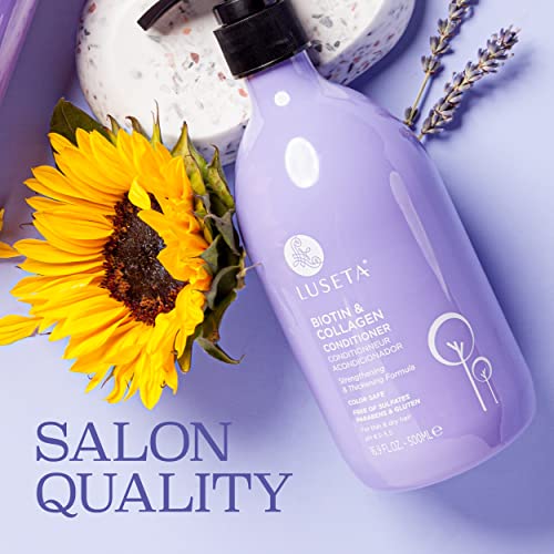 Image of Luseta Biotin & Collagen Conditioner Thickening for Hair Loss, 16.9oz | Biotin Hair Conditioner for Hair Growth - Infused with Argan Oil to Repair Damaged Dry Hair - Sulfate Free Paraben Free