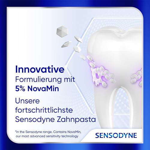 Sensodyne Clinical REPAIR, Zahnpasta für empfindliche Zähne mit 5 % NovaMin, für langanhaltende Linderung, 75ml