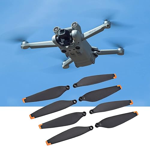 Miniatura 5 de 8 hélices para DJI Mini 3 Pro, hélices reemplazables para drones, hoja de hélice de hoja de ala de bajo ruido con destornillador y 12 tornillos,