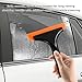 Rdxcv 2 PCS Small Silicone Window Squeegee, Car Windshield Cleaning Wiper with 5.9 Inch Blade & Non-Slip Handle, Multifunctional Water Blade Squeegee for Glass Mirror Countertop Door