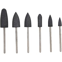 Nail Drill Bits Set, 6pcs Nail Polishing Grinding Machine Nail Art Silicone Polisher Nail Grinders Drill Bits Manicure Machine Tools, Accessory for Acrylic Gel NailsSet 03