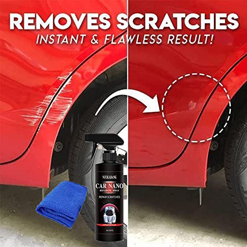 DINNIWIKL Car Scratch Repair Nano Spray, Car Nano Repairing Spray, Polishing Nano Coating Agent, Fast Repairing Scratch Spray - Scratch Removal For All Car Body (100ml-3Pcs)