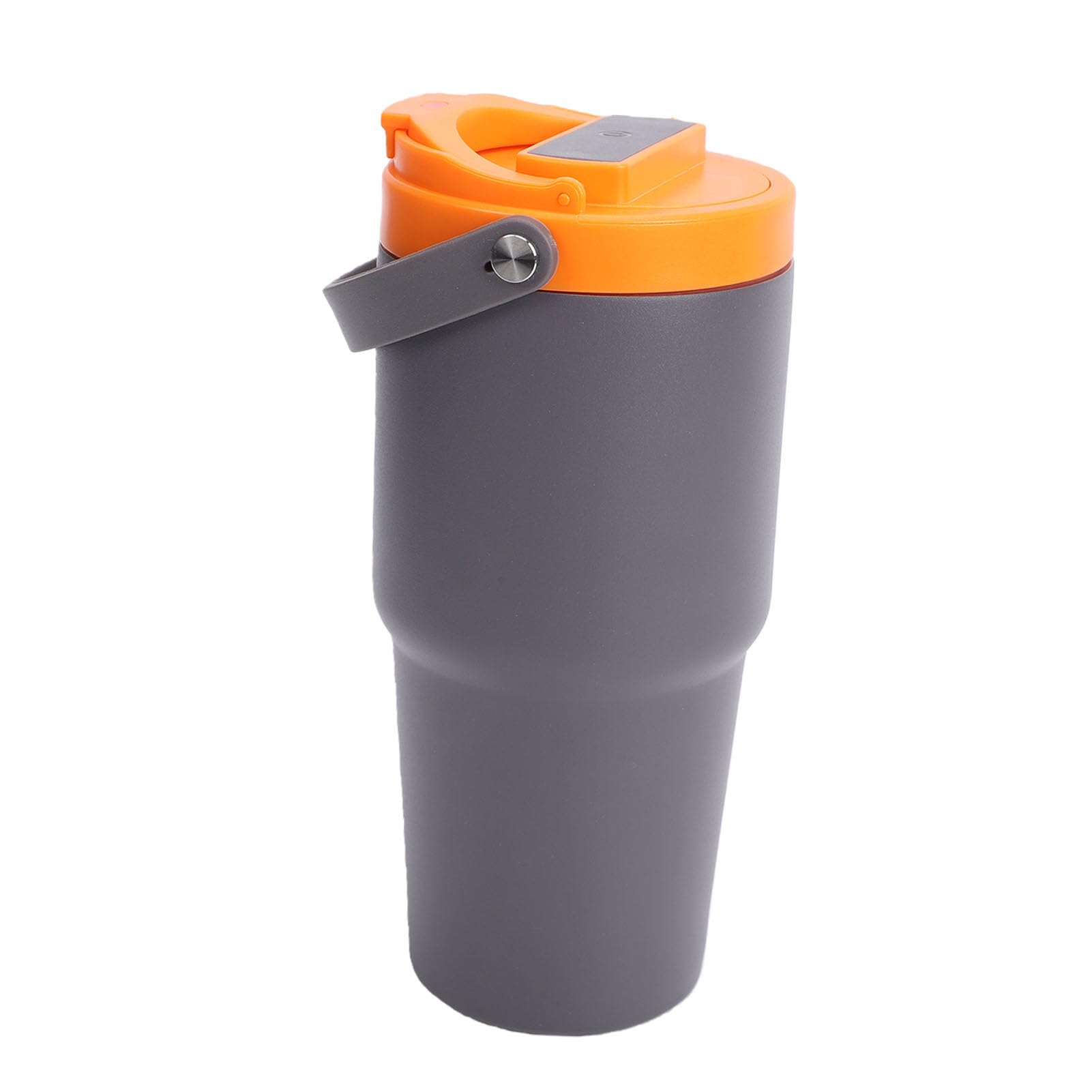 GLOGLOW Portátil, Tazas y Tazas Taza de café Eléctrica, Taza de café Recargable por USB de 600 Ml con Diseño Aislado, para Viajes, Camping, Coche, Oficina, Portátil, Acero Inoxidable 304