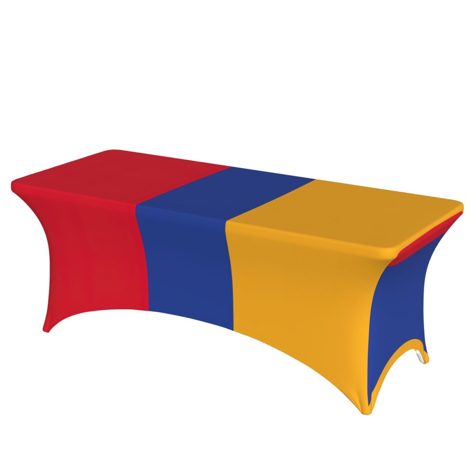 AYYQWE Flag Of Armenia Print Elastic Rectangular Tablecloth For Banquet Outdoor Picnics Office Table Cover