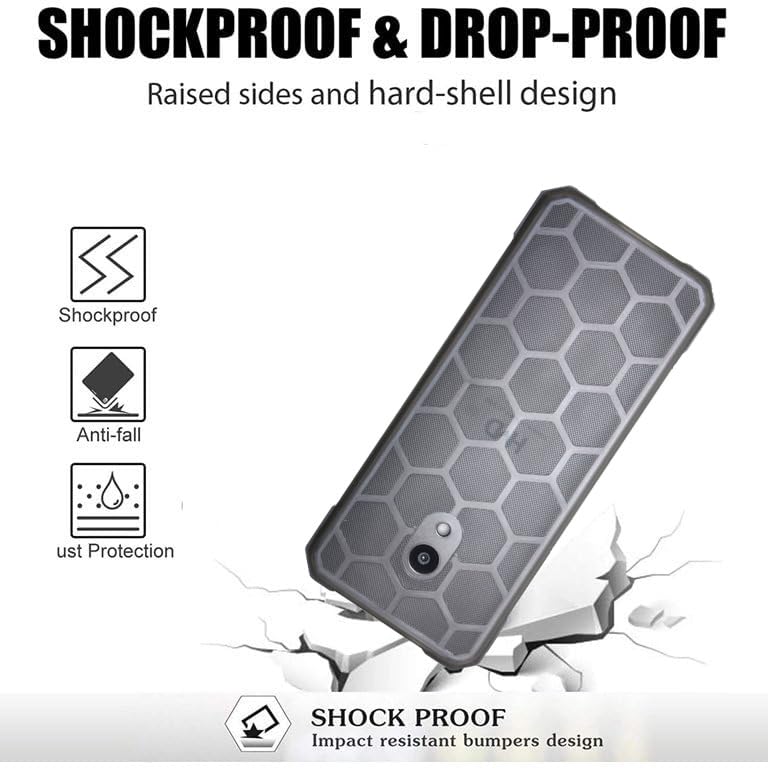 Image of ZAOMA Back Case TPU Cover Compatible for Nokia 235 4G 2024 DS - Model NO. : TA-1616 Rugged Case (Pack of 2) (NK2354G RUGGREY)