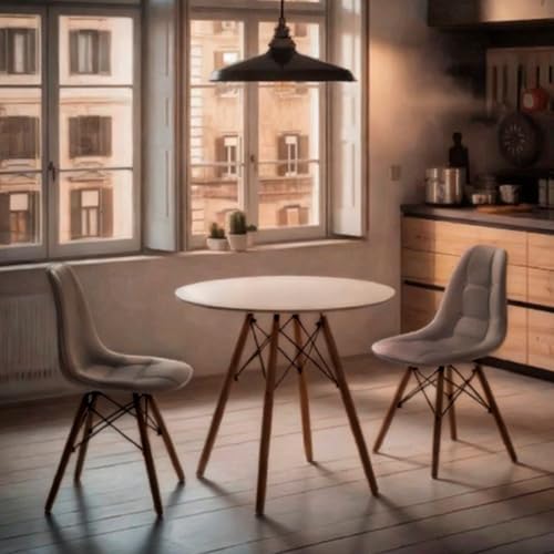 كرسي من جاون لغرفة الطعام والمكتب وغرفة النوم وغرفة الملابس، يتميز بتجميع سريع وتصميم إرجونومك وهيكل معدني قوي، مصنوع من الجلد الصناعي، باللون الرمادي