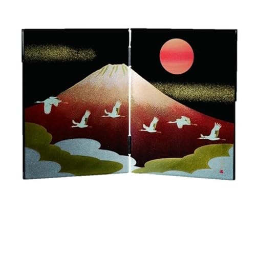 木製屏風 日本の歳時 [お正月][YG367]
