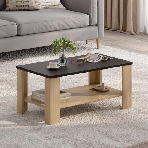 Image of Wakefit Center Table | 1 Yr Warranty | Coffee Table for Living Room Wooden, Tea Table for Living Room Wooden, Sofa Table, Free Installation from Brand, Modern Multi-Functional & Wobble-Free(Vaulten)