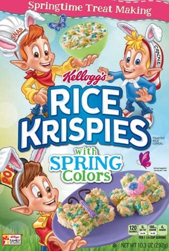 Kelloggs Rice Krispies With Spring Colors Cereal, -- 10.3 oz. Limited Edition