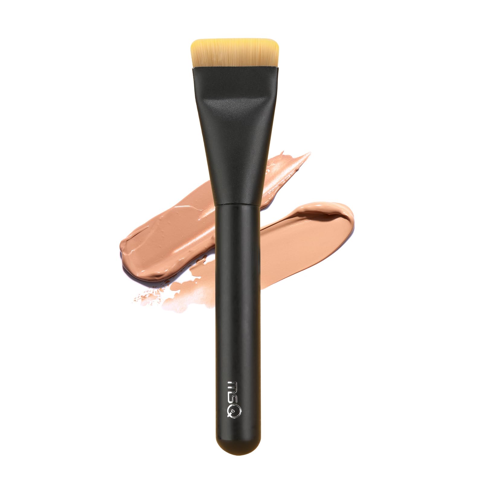 MSQ Ultra Thin Foundation - Brocha plana para base de maquillaje líquida | para mujeres, niñas, regalos de belleza, ideal para cremosos