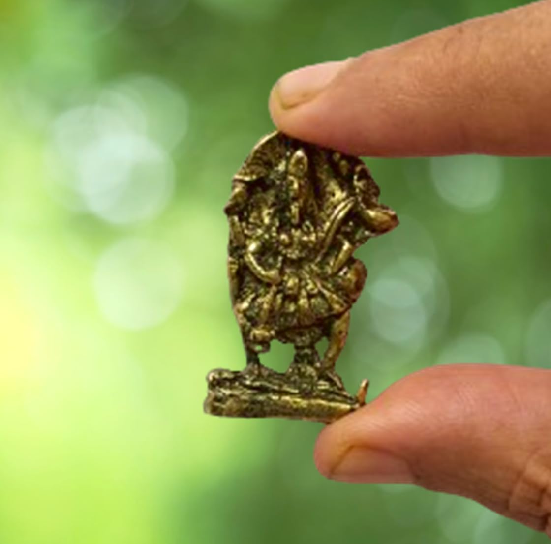 Purpledip Rare Miniature Statue Hindu Goddess Mahakali: Unique Collectible Gift (11165)
