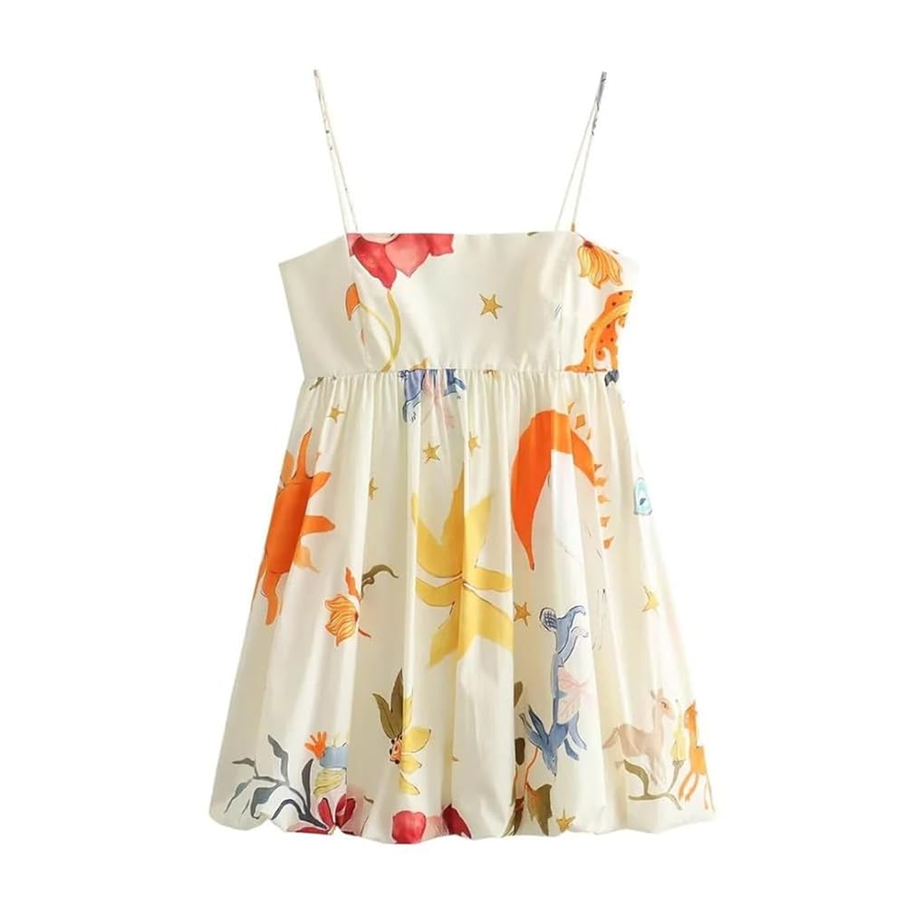 3COLOUR★Sleeveless printed suspender dress  323 3COLOUR☆Sleeveless printed suspender dress 323 TVCATYE