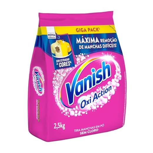 Tira Manchas em Pó Vanish Multi Power Oxi Action 2,5kg Refil Econômico para roupas coloridas