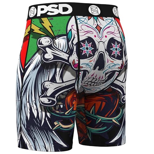 PSD Men's Skull Burst Boxer Briefs, Multi, XS3