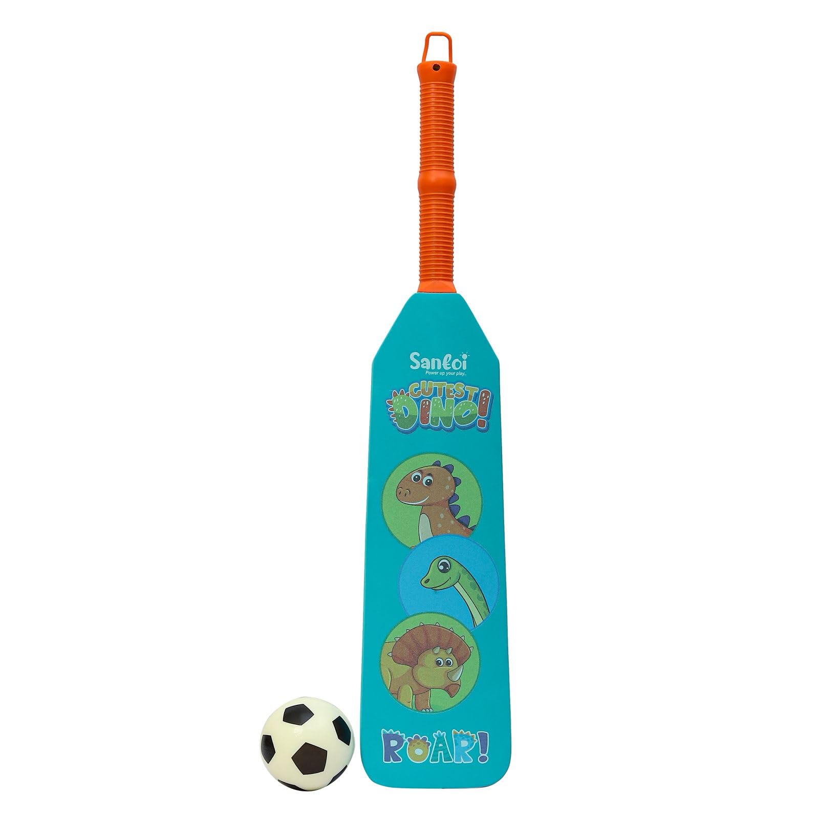 Kids Soft Foam Cricket Bat Set with Ball | Cute Cartoon Design | Lightweight, Safe & Durable Toy for Indoor and Outdoor Play (Cutest Dino)-image-45