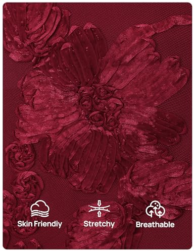Image of MEROKEETY Women's Summer Floral Wedding Guest Cocktail Maxi Dress