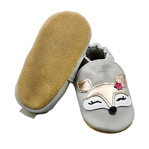 iEvolve Baby Leather Shoes Soft First Walker Shoes Crib Shoes Moccasins for Toddlers4