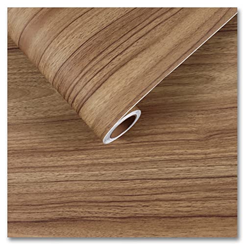 CRE8TIVE Brown Wood Grain Contact Paper Peel and Stick Wood Wallpaper Removable Waterproof Thick Distressed Wood Look Wallpaper Self Adhesive Wood Vinyl Wrap for Bedroom Kitchen Cabinets Desk 12"x80"