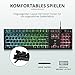 Trust Gaming 23821 GXT 835 Azor Gaming Keyboard with Lighting German QWERTZ Layout, Full Size Keyboard Layout, 3 LED Colour Modes, Anti-Ghosting, 12 Multimedia Function Keys, PC/Laptop