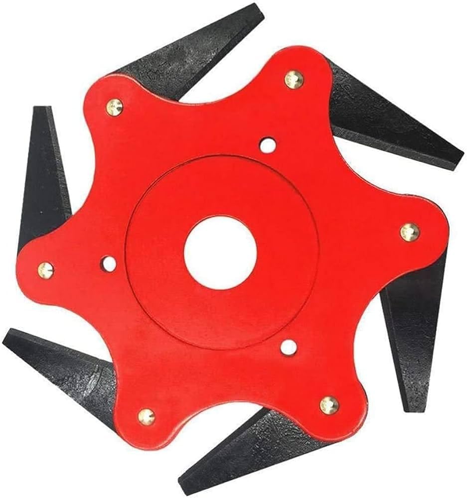 6 TEETH BLADE for CUTTING WEED and GRASS SUITABLE for ANY TYPE of BRUSH CUTTER. Metal Cutter Size-12x12x2cm WT-250GR-image-31