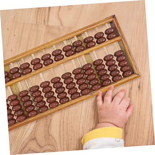 Toyvian 1Pc Brinquedos Ábaco Para Crianças Brinquedos Vintage Ferramentas Infantis 13 Colunas Ábaco