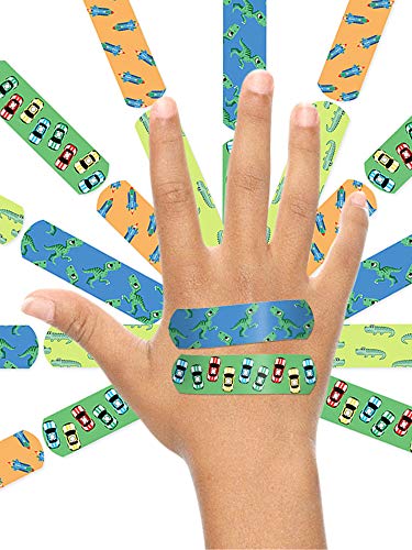 Image of Ouchie Non-Toxic Printed Bandages Double Combo (40 Pack) - Blue & Sapce Blue