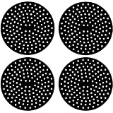 Almofada silicone para fogão de indução kit 4 peças preto