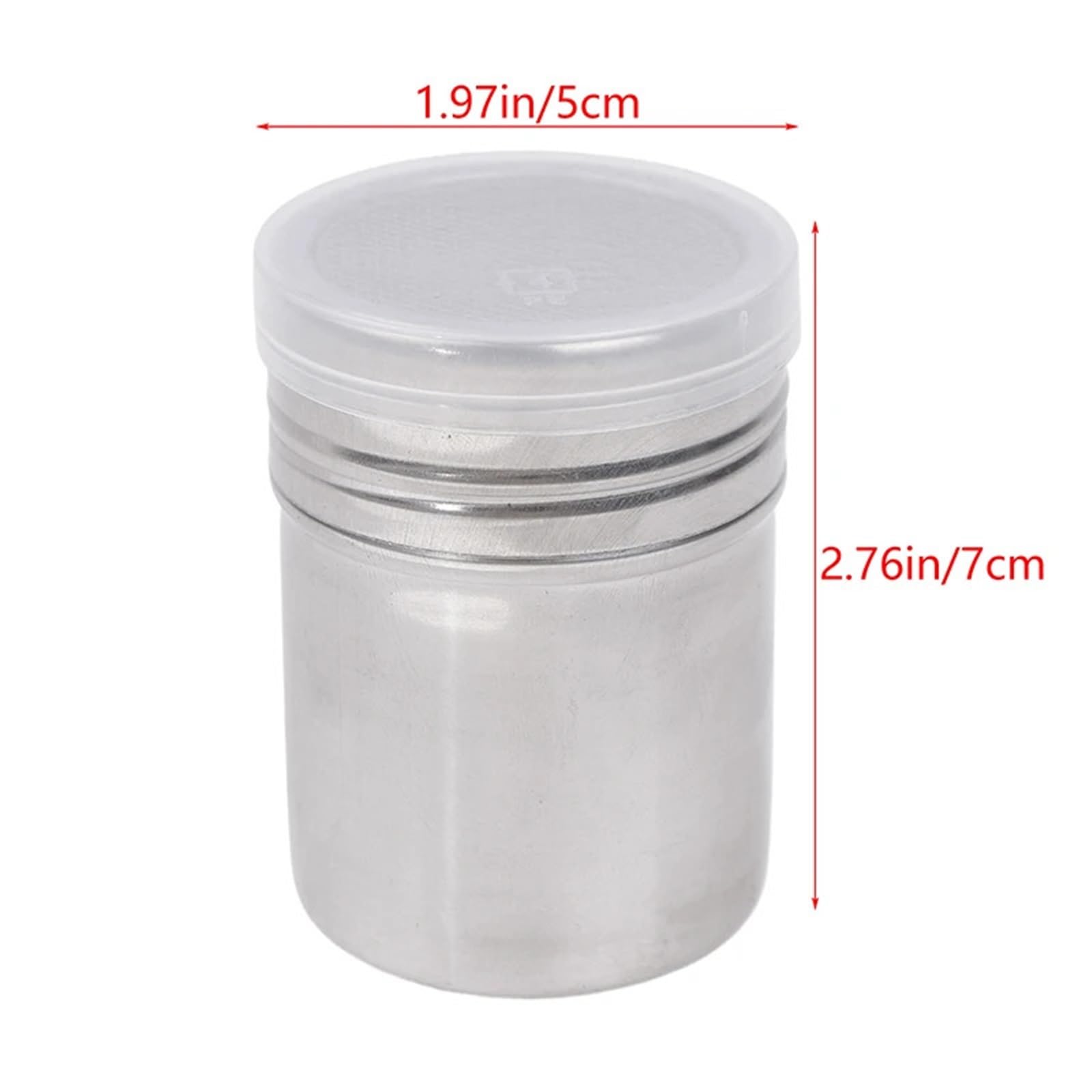 Coctelera de café Acero Inoxidable 4 Piezas para Casa | Filtros de tamiz de azúcar en polvo, harina de chocolate y cacao, con tapa, vajilla for exteriores
