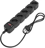 Protetor Eletrônico Filtro de Linha com 5 tomadas EPE 205 Preto Intelbras