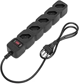 Protetor Eletrônico Filtro de Linha com 5 tomadas EPE 205 Preto Intelbras