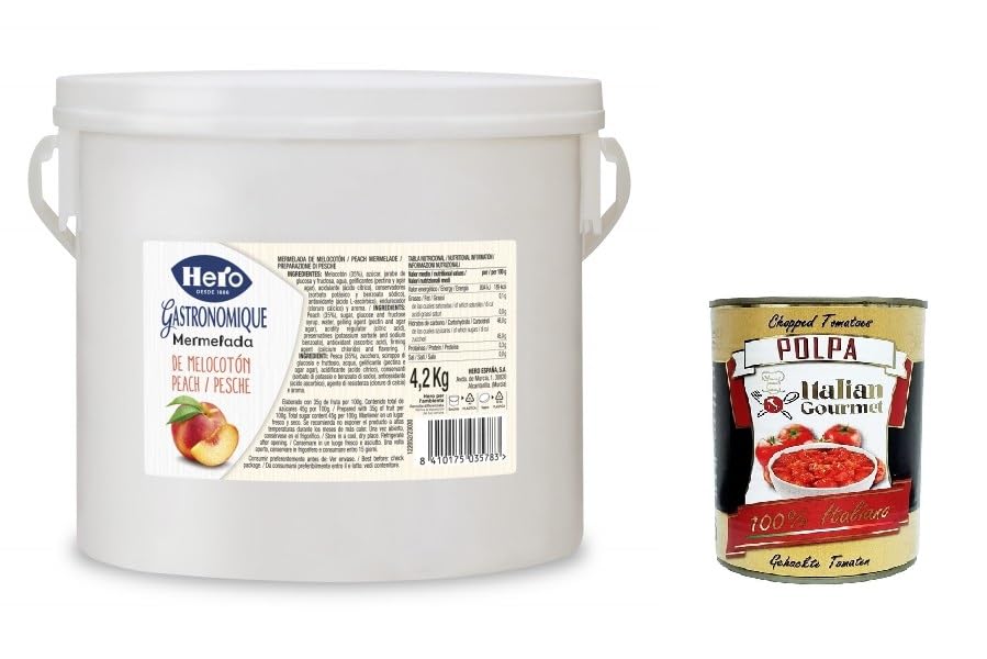 Italian Gourmet Confettura di Pesche Fruchtzubereitung 1 x 4,2kg Vorrat