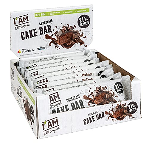 Proteinriegel I AM IAM Cake Bar Chocolate – 9er Pack