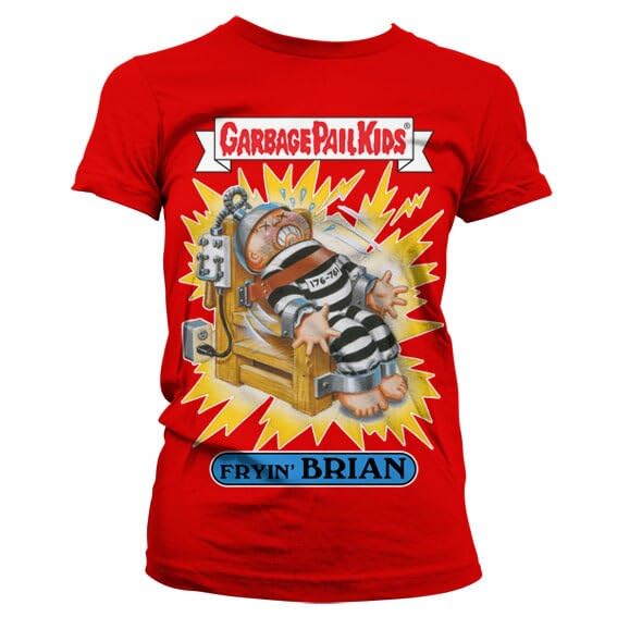 T-shirt Garbage Pail Kids Fryin' Brian Parfait pour un Look Rétro Casual