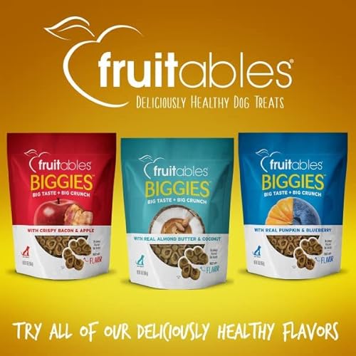 Fruitables Biggies Dog Biscuits – Crunchy Dog Biscuits Made With Pumpkin – Healthy Dog Treats Packed With – Free Of Wheat, Corn And Soy – Peanut Butter & Banana – 16 Ounces #TOP6