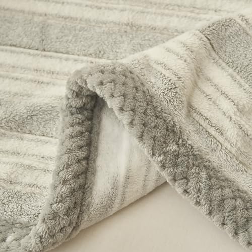 Plaid flanelle lit couverture canapé douce verte 150x190 cm - 6