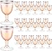 LATERN 50 Stück Weingläser mit Roségoldrand, 170ml Weingläser aus Kunststoff Wiederverwendbare Party Weinbecher mit Stiel für Getränke Whisky Champagner Bier Cocktail Martini (13,5 x 6,5cm) ml Glas günstig Kaufen-LATERN 50 Stück Weingläser mit Roségoldrand, 170ml Weingläser aus Kunststoff Wiederverwendbare Party Weinbecher mit Stiel für Getränke Whisky Champagner Bier Cocktail Martini (13,5 x 6,5cm)