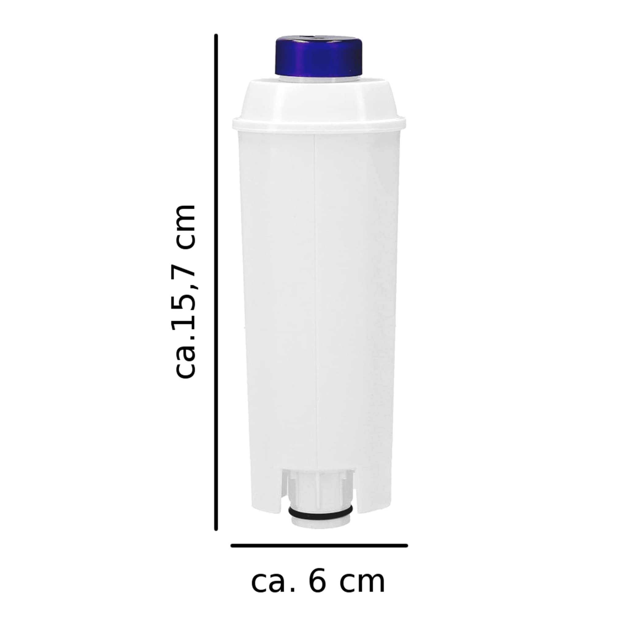 VonBueren 5 filtri dell'acqua come DeLonghi DLS C002 | per macchine da caffè automatiche DeLonghi come Combi/ECAM/Espresso/Magnifica/Prima Donna | Filtro/cartuccia