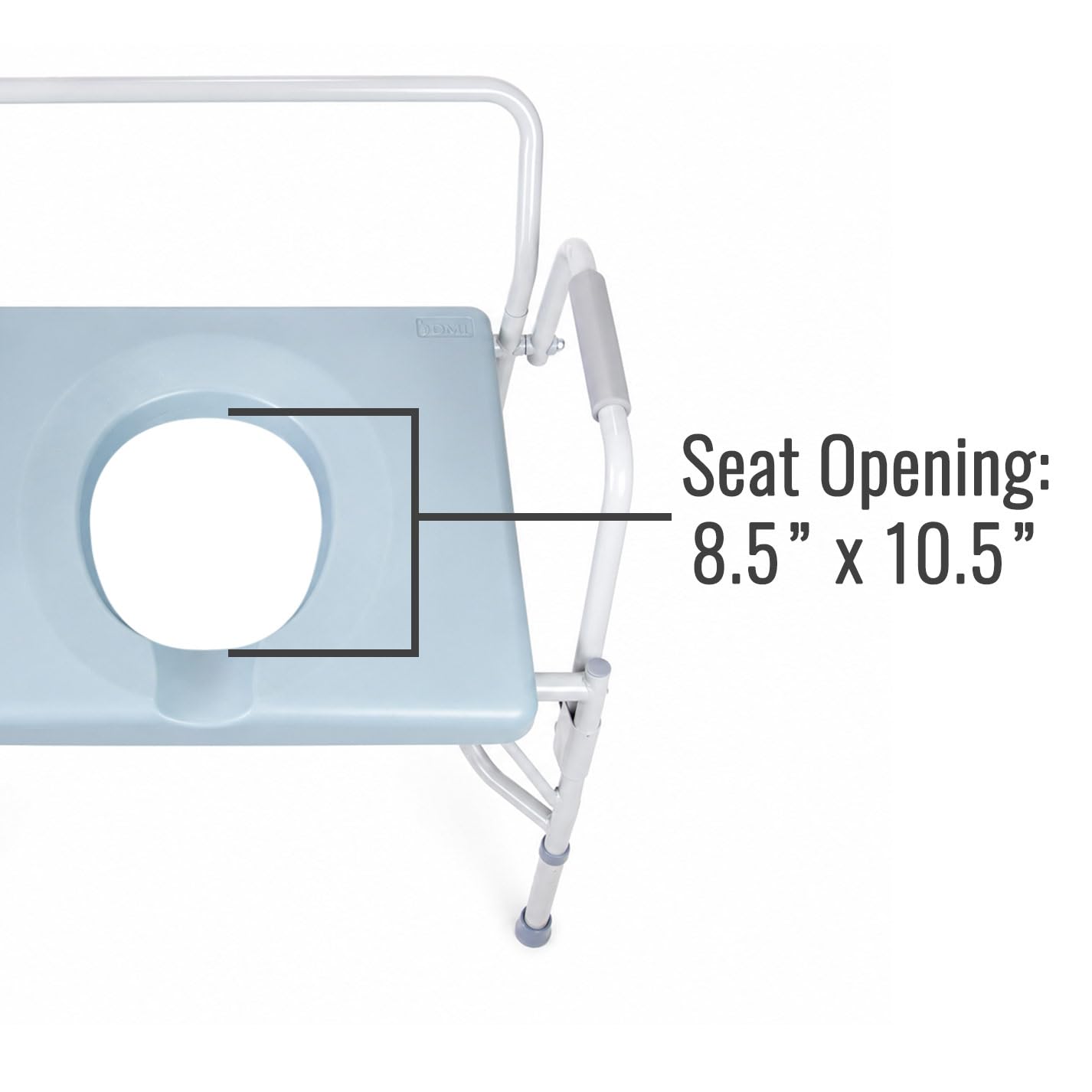 DMI Drop Arm Commode - Portable Toilet for Seniors -7