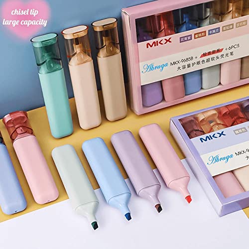 [12 Colors] Abruga Highlighters, Chisel Tip Marker Pens, Assorted Highlighter, Quick Dry, No Bleed, Water Based With Large Ink Reservoir For Adults Kids School Books Office Supplies #TOP2