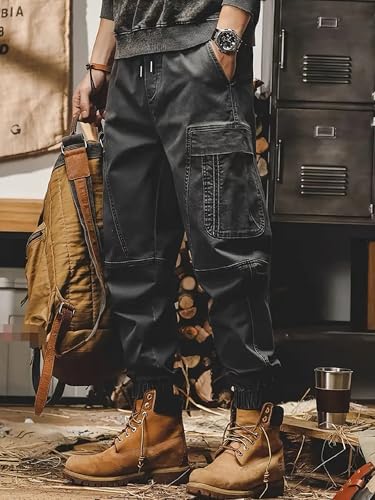 Image of Lymio Cargo for Men || Cotton Cargo Pant || Drawstring Waist Pant (Also Available in Plus Sizes) (101-104)