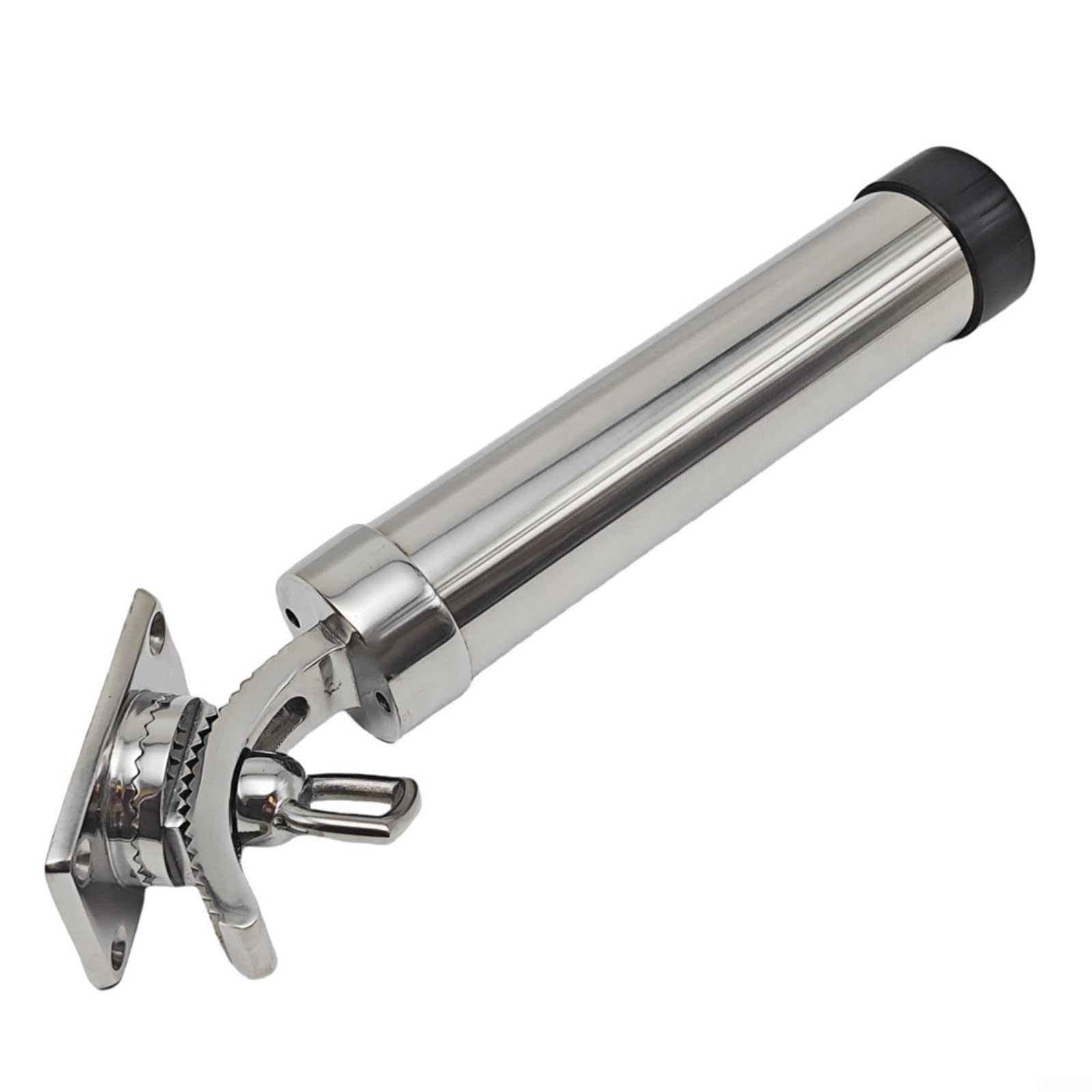 Support de canne à pêche marine en acier inoxydable 304, réglable et pivotant à 360°, support de pont pour yacht, base amovible avec doublure de canne