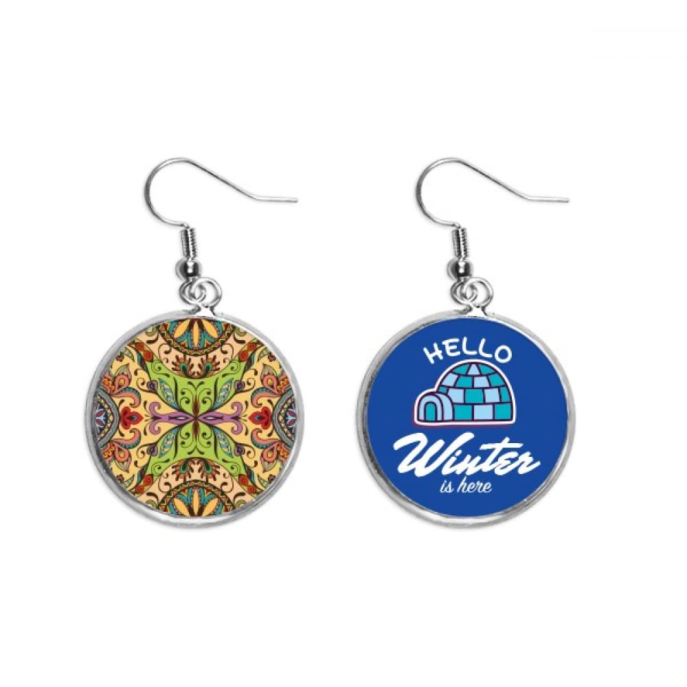 Pendientes de invierno con hojas caladas ideales para cenas y eventos 5