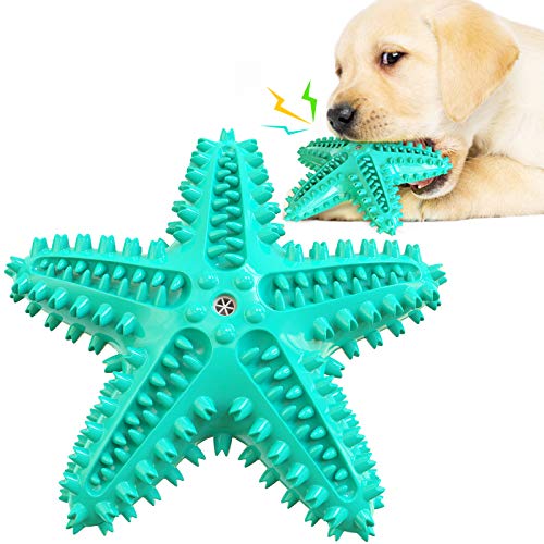 LiuMelinda Dog Chew Toys for Aggressive-Chewers - Indestructible Dog Toy for Aggressive Chewer,Tough Chew Toys for Dogs (Rubber Blue-Starfish)
