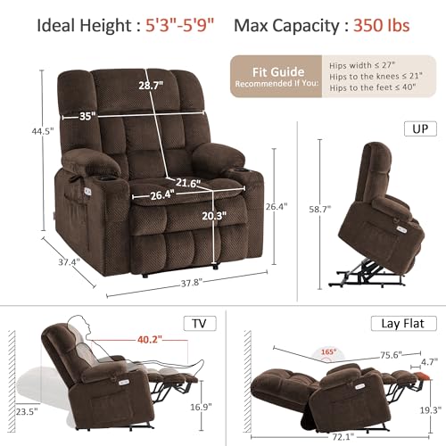 Image of MCombo Dual Motor Power Lift Recliner Chair for Elderly R7897 (Medium-Wide)